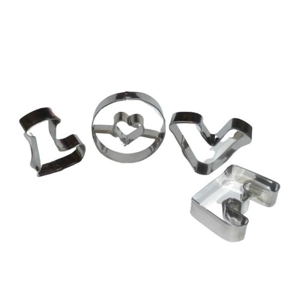 LOVE Valentines Day cookie cutters