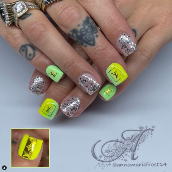 Designer Inspired Nail Art Stickers Design 116 - Image 2