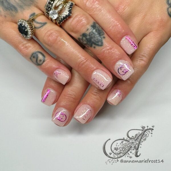 Designer Inspired Nail Art Stickers Design 115 - Image 3