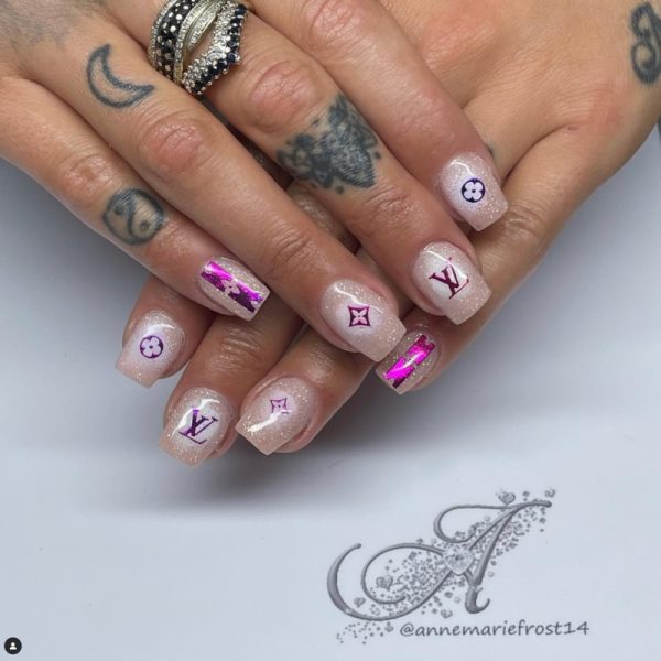 Designer Inspired Nail Art Stickers Design 116 - Image 3