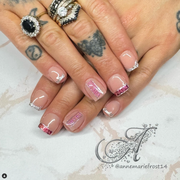 Designer Inspired Nail Art Stickers Design 115 - Image 2