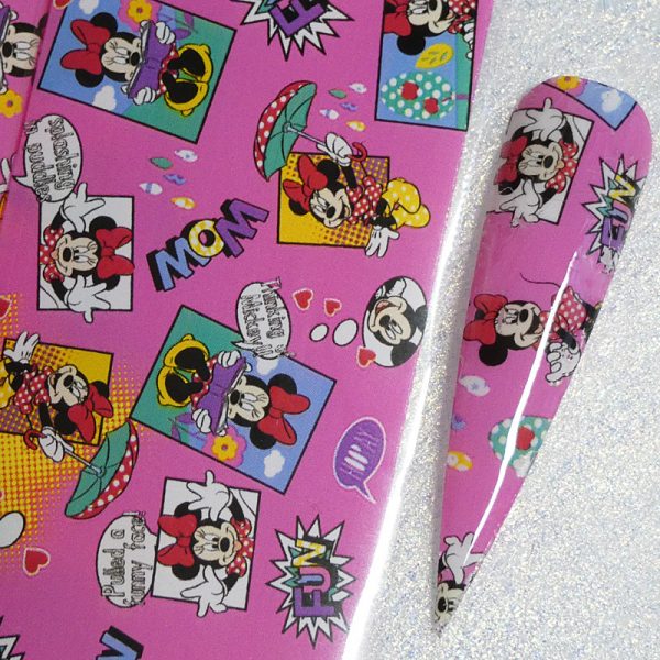 Minnie And Mickey Mouse Nail Transfer Foil