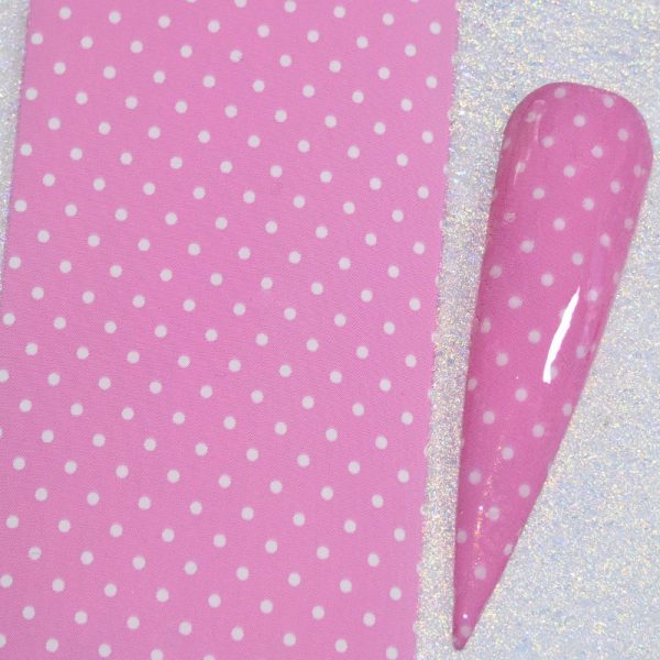 Pink Polka Dot Transfer Foil