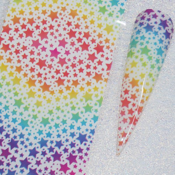 Rainbow Stars Transfer Foil
