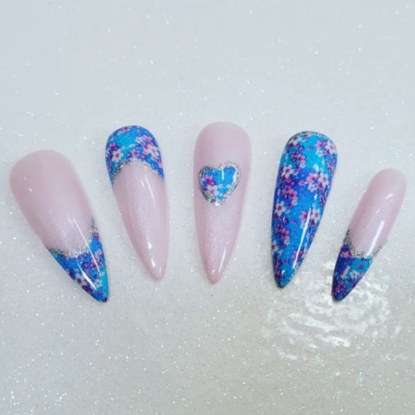 Flower Nail Transfer Foil Design 4 - Image 2