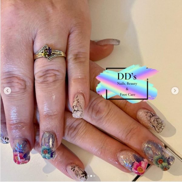 Flower Nail Transfer Foil Design 6 - Image 2