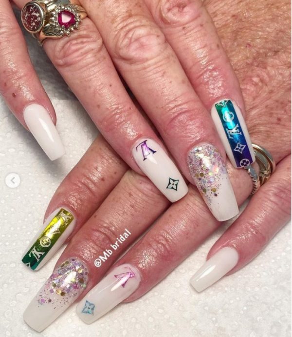 Designer Inspired Nail Art Stickers Design 116 - Image 4
