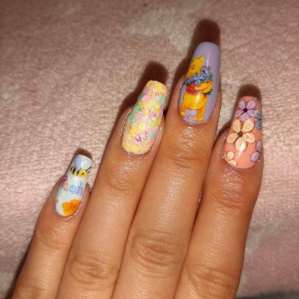 Disney Winnie The Pooh Friends Nail Transfer Foil Design 1 - Image 6
