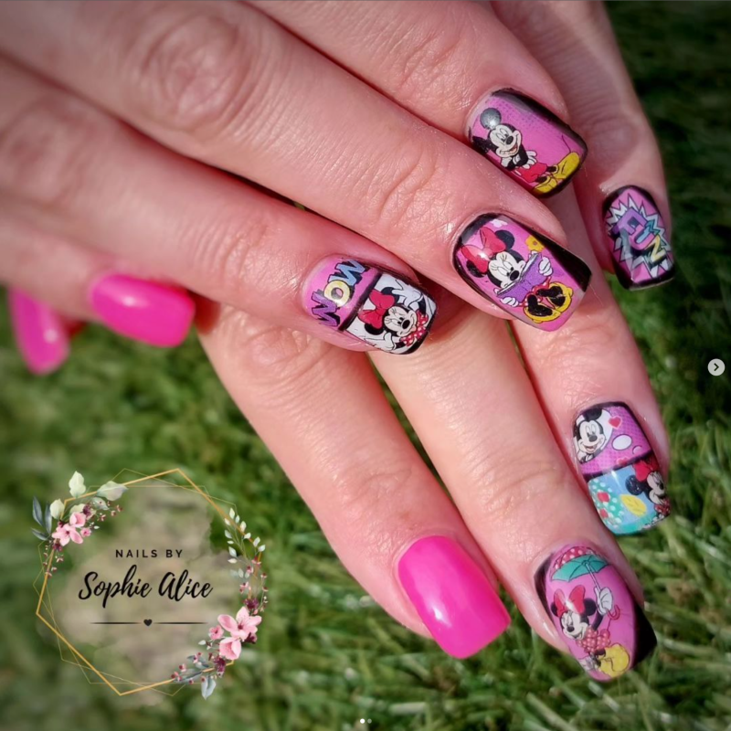 10 Styles Mickey Nail Foils