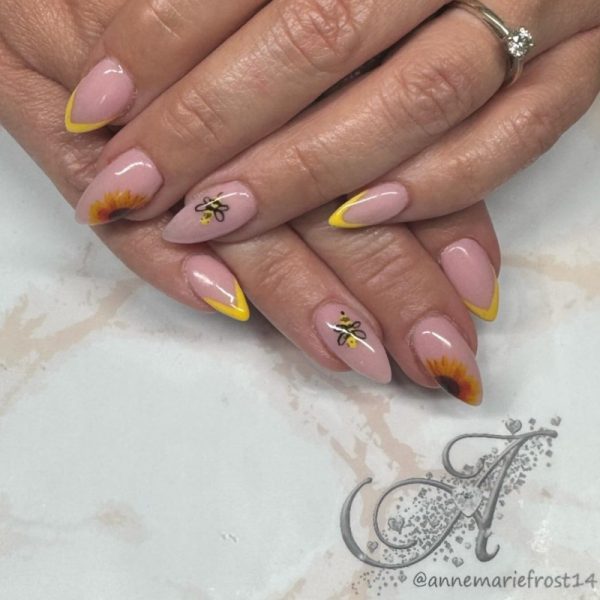 Sunflower And Daisy Water Decal Design 983 - Image 2