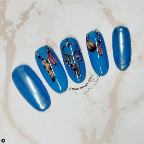 Dreamcatcher And Feather Nail Art stickers Design 053 - Image 3