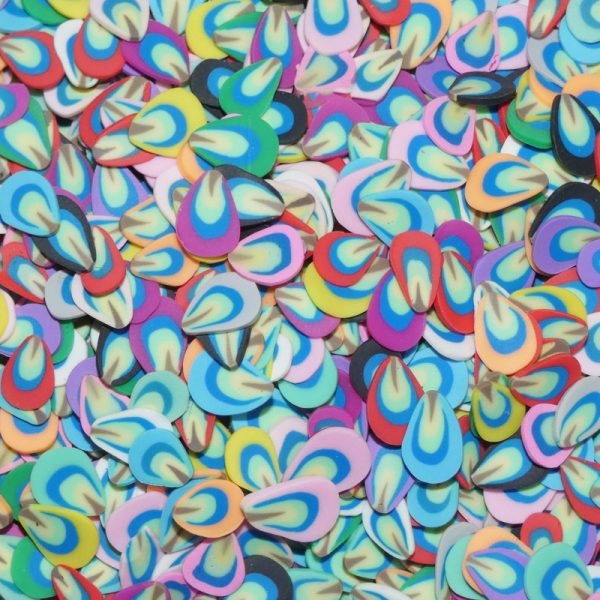 Fimo Feather Slices Design 1