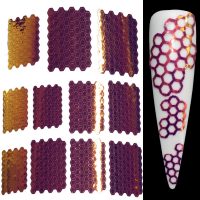 Honeycomb Vinyl Stickers Flaming Hot