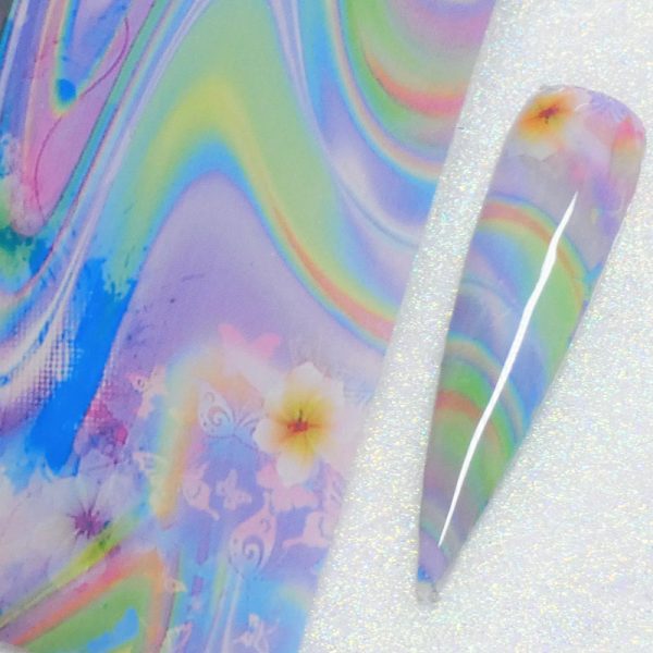 Milkshake And Flowers Transfer Foil