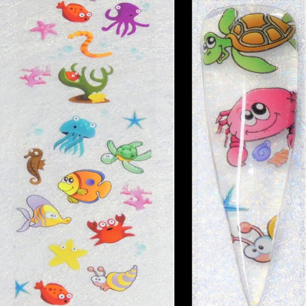 Sealife Ocean Fish Transfer Foil Design 2