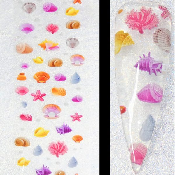 Sealife Ocean Shells Transfer Foil Design 4