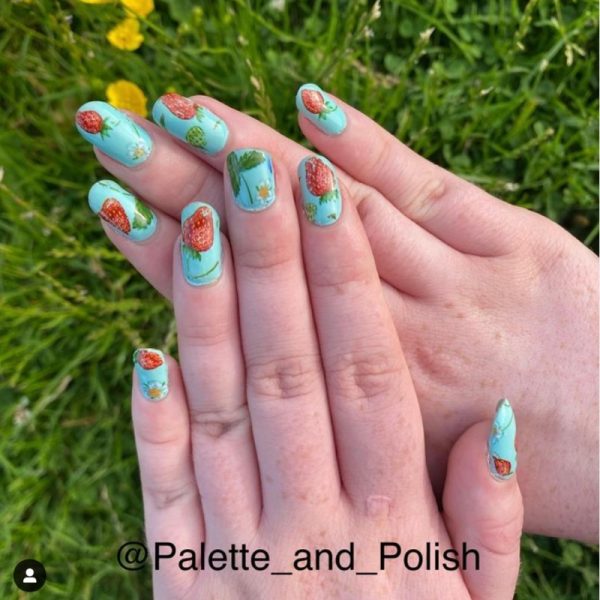 Strawberry Fruit Nail Transfer Foil Design 5 - Image 3