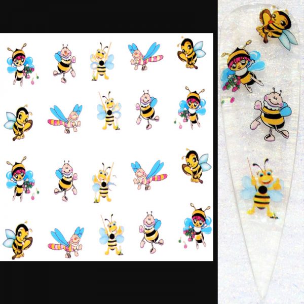 Bumble Bee Water Decal Design 055