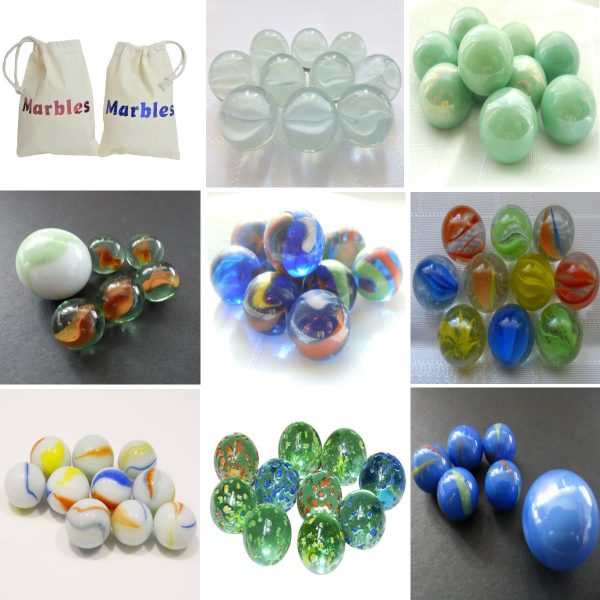 Marbles And Marble Drawstring Pouch Bags
