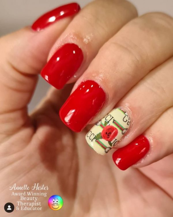 Designer Inspired Nail Art Transfer Foil Design 23 - Image 3
