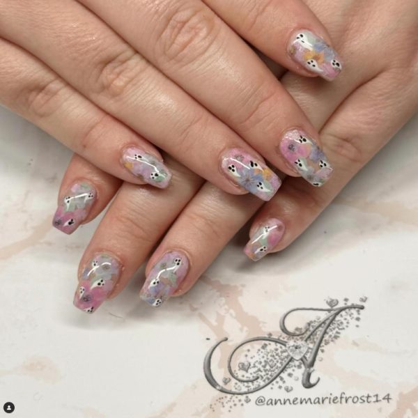 Flower Nail Transfer Foil Design 13 - Image 2