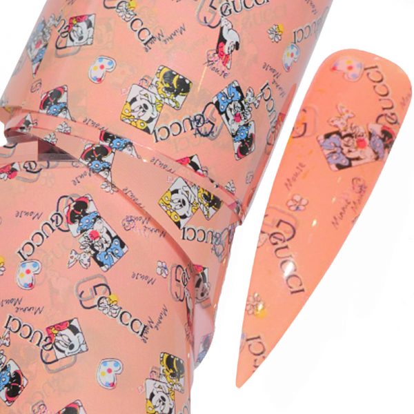 Designer Inspired Nail Art Transfer Foil Design 24