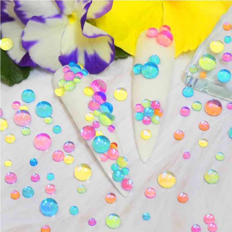 Aurora Magic Mermaid Transparent Multicoloured Crystal Beads Colour 2