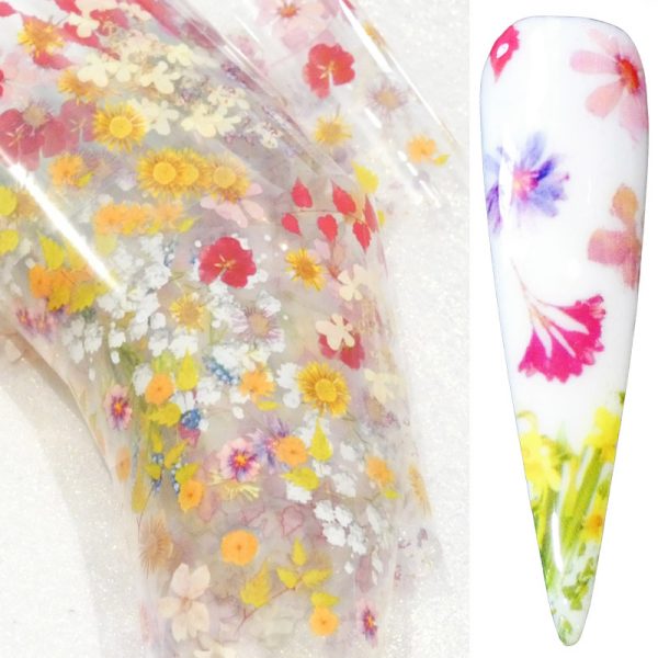 Flower Transfer Foil Design 16