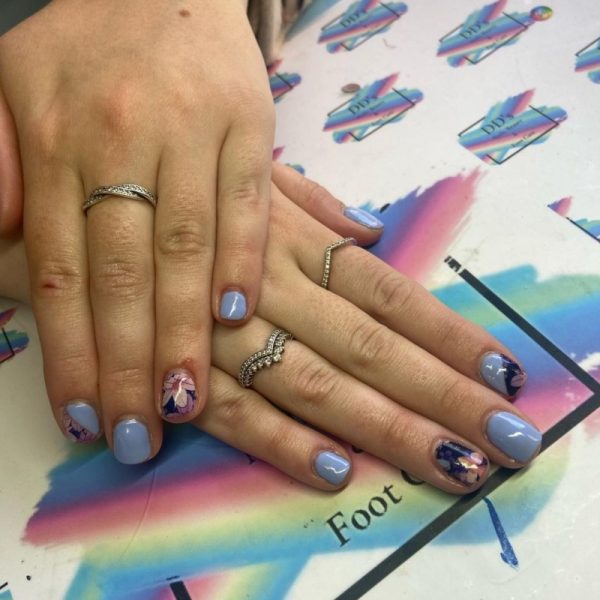 Flower Nail Transfer Foil Design 19 - Image 2
