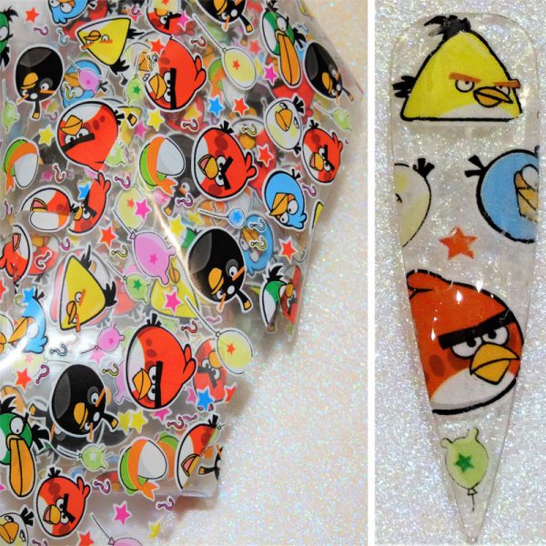 Angry Birds Nail Transfer Foil