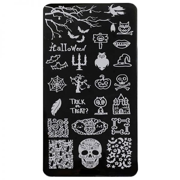 Halloween stamping plate design 20