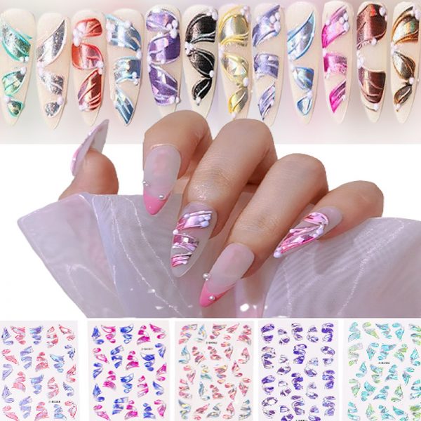 5D Ribbon Nail Art Stickers - Image 4