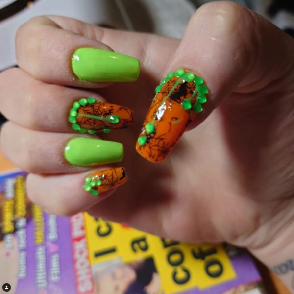 Halloween Nail Transfer Foil Design 12 - Image 2