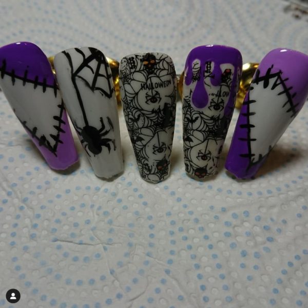 Halloween Nail Transfer Foil Design 12 - Image 3
