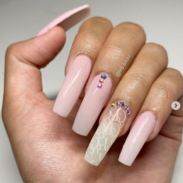 Designer Inspired Nail Art Transfer Foil Design 28 - Image 4