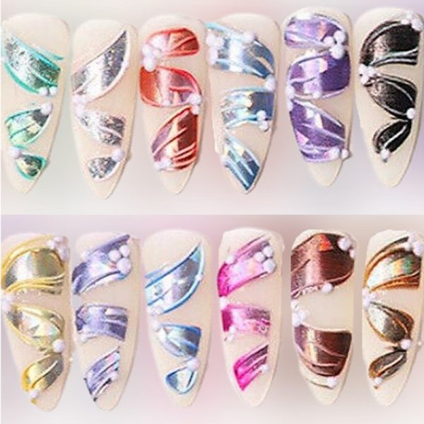 5D Ribbon Nail Art Stickers - Image 3