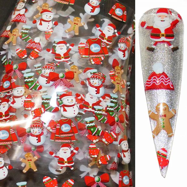 Christmas Nail Transfer Foil Design 13