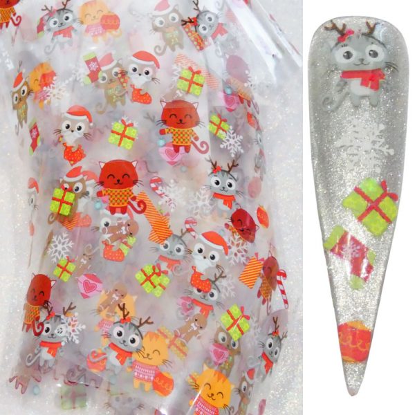 Christmas Nail Transfer Foil Design 19
