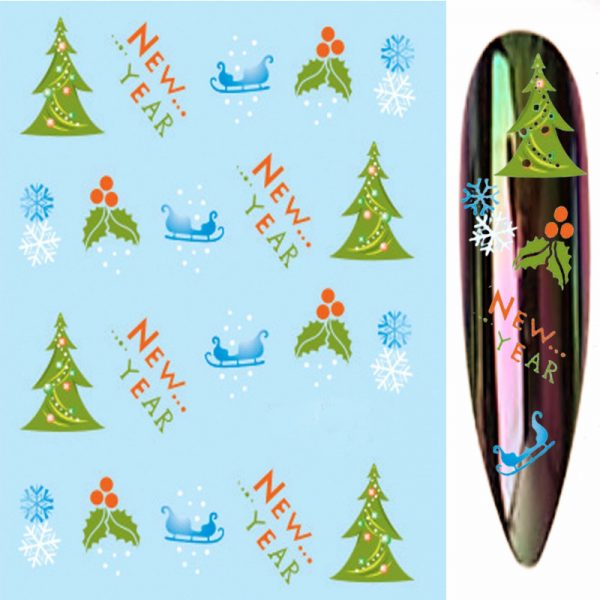 Design 1757 Christmas Water Decal
