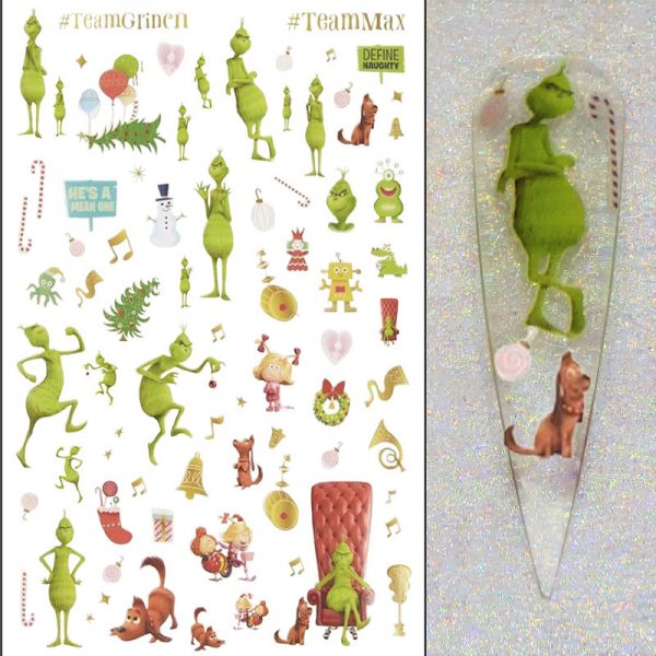 Grinch Christmas Stickers Design 31