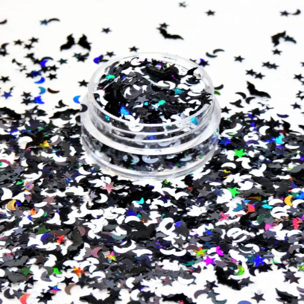 Halloween Shape Mix Stars Moons and Bats Blend 4