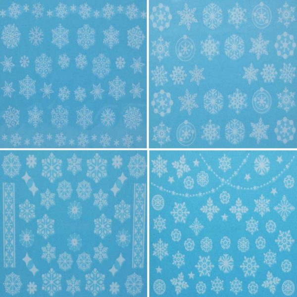 Snowflake Nail Art Water Decals 11 Design Choices