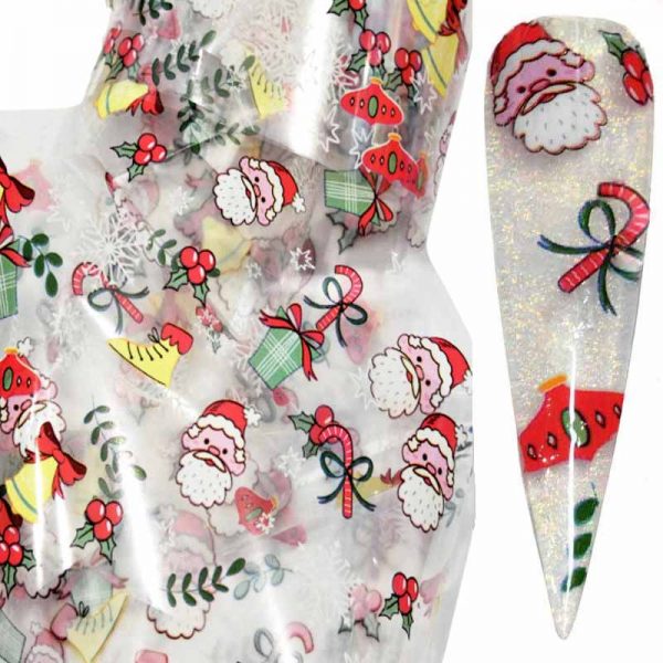 Christmas Nail Transfer Foil Design 22
