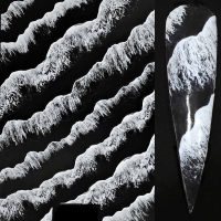 Frosted Snow Nail Stickers
