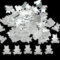 Silver Teddy Bear Embellishments