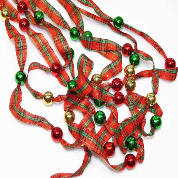 Tartan Bead Garland