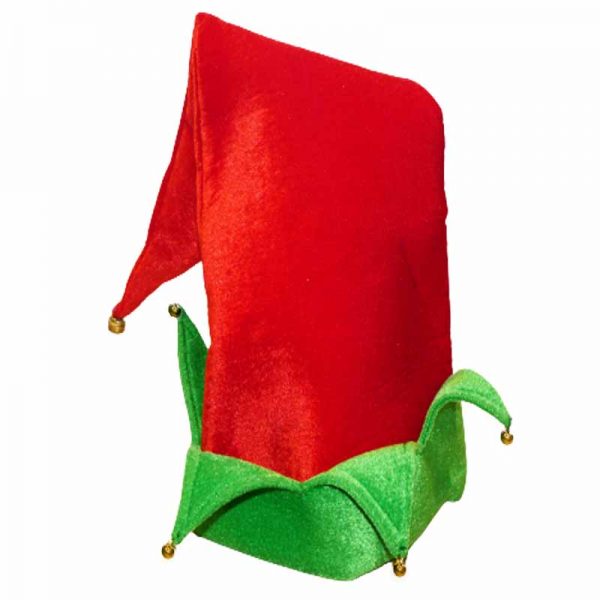 Xmas Adult Elf Hat With Bells Extra Long 62cm x 29cm