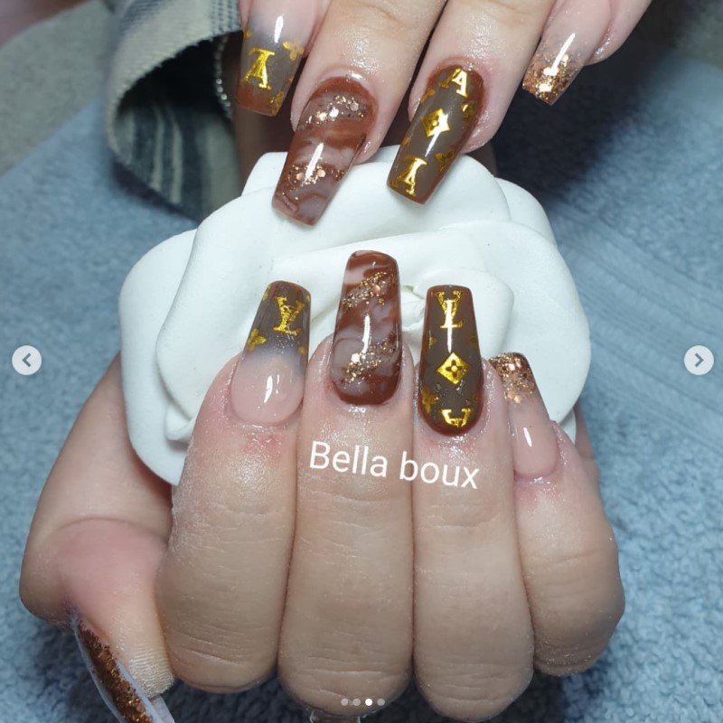 How To Make Press-on Nails  Louis Vuitton Nails + How To Make Nail Decals  With A Cricut 