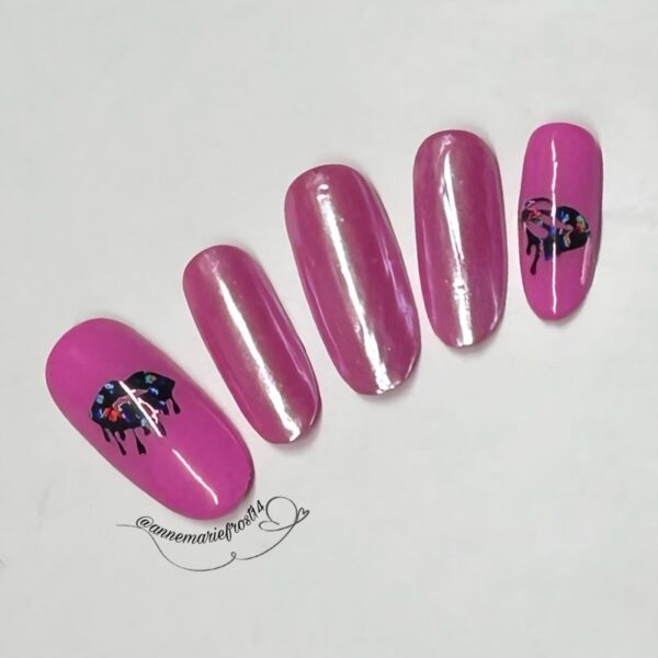 Drippy Lips Vinyl Nail Art Stickers 3 Design Styles 7 Colour Choices - Image 2