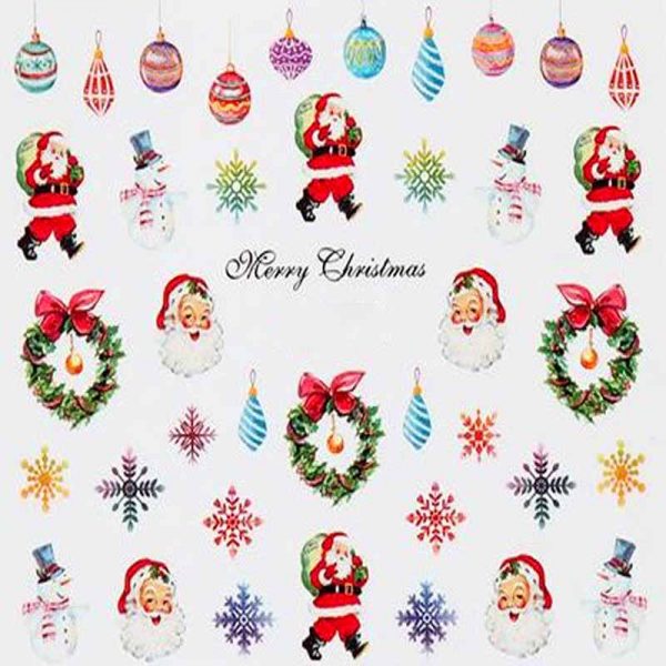 Christmas Nail Water Decal 467